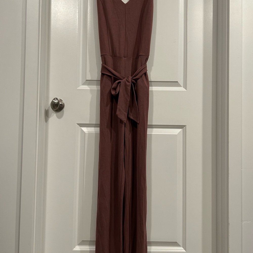 Old Navy Brown Jumpsuit with Tie Waist